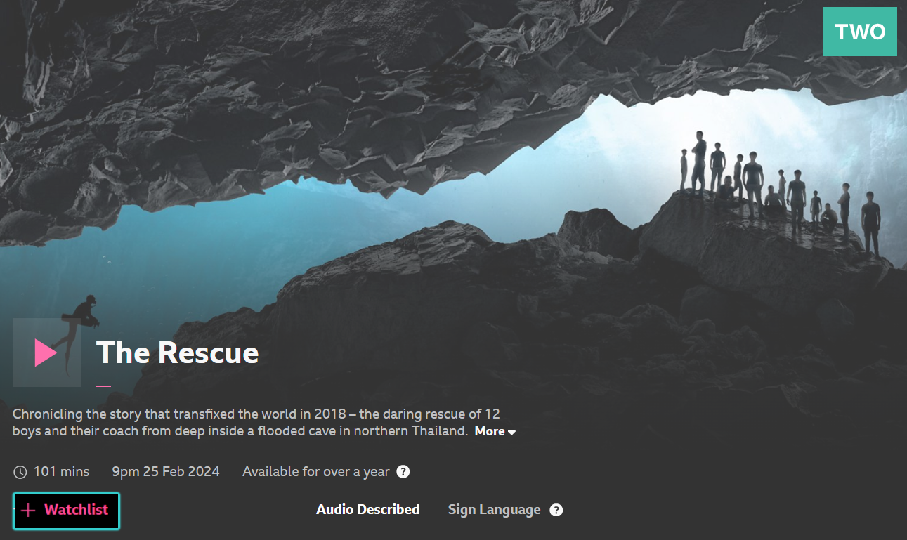 Image of an episode on the iPlayer website with the '+ Watchlist' icon highlighted at the bottom