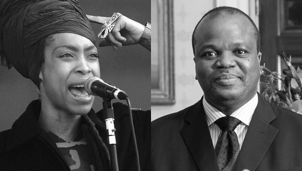 Erykah Badu and King Mswati III