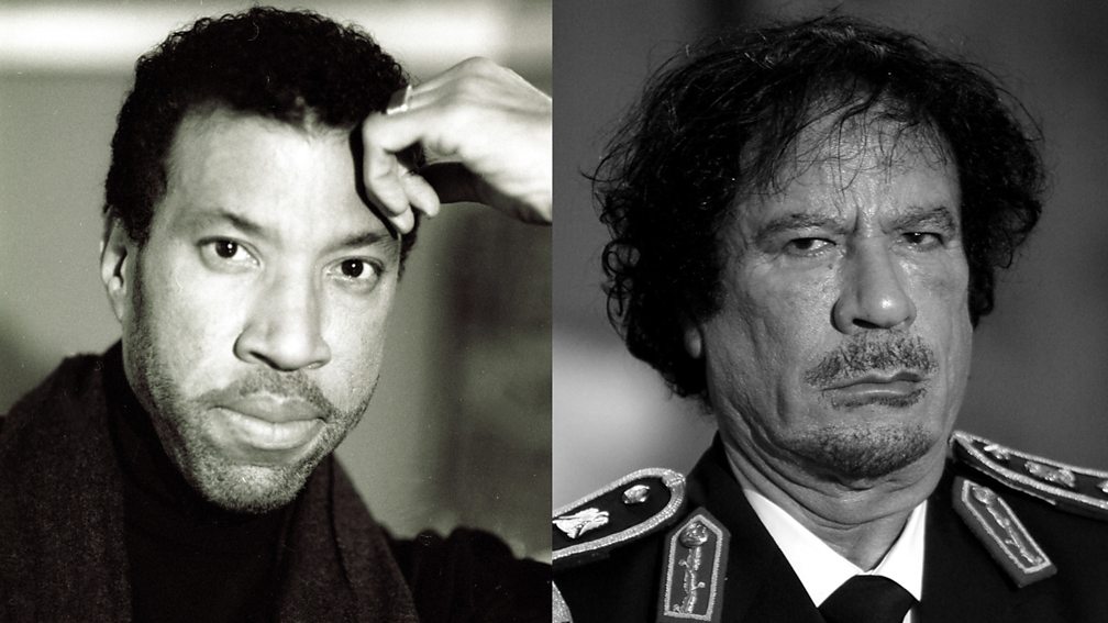 Lionel Richie and Colonel Gaddafi