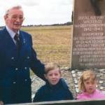 Les, Grandson Joseph and Grandaughter Jessica Evie at the Icarus Memorial 2001/2.