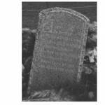 Rick Baron's grave stone, Tiree 2002