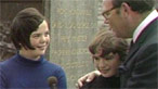 Cliff Michelmore meets young people in Caernarfon