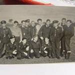 A group of RAF fliers based at Eglinton during the war. This photo from Nat Mc glinchey's own collection.