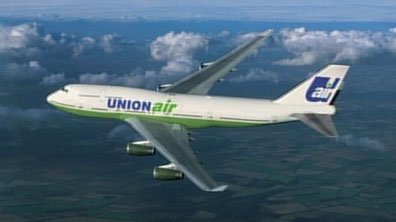 Plane in the sky