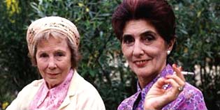 Ethel and Dot - with a cigarette