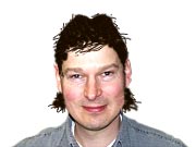 Nigel Bell modelling the mullett.