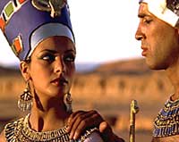 A representation of Nefertiti and Akhenaten