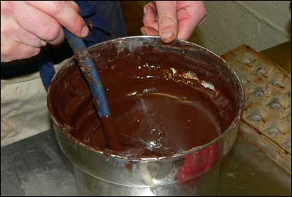 Melting chocolate