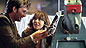 The Doctor, Sarah Jane and K9.