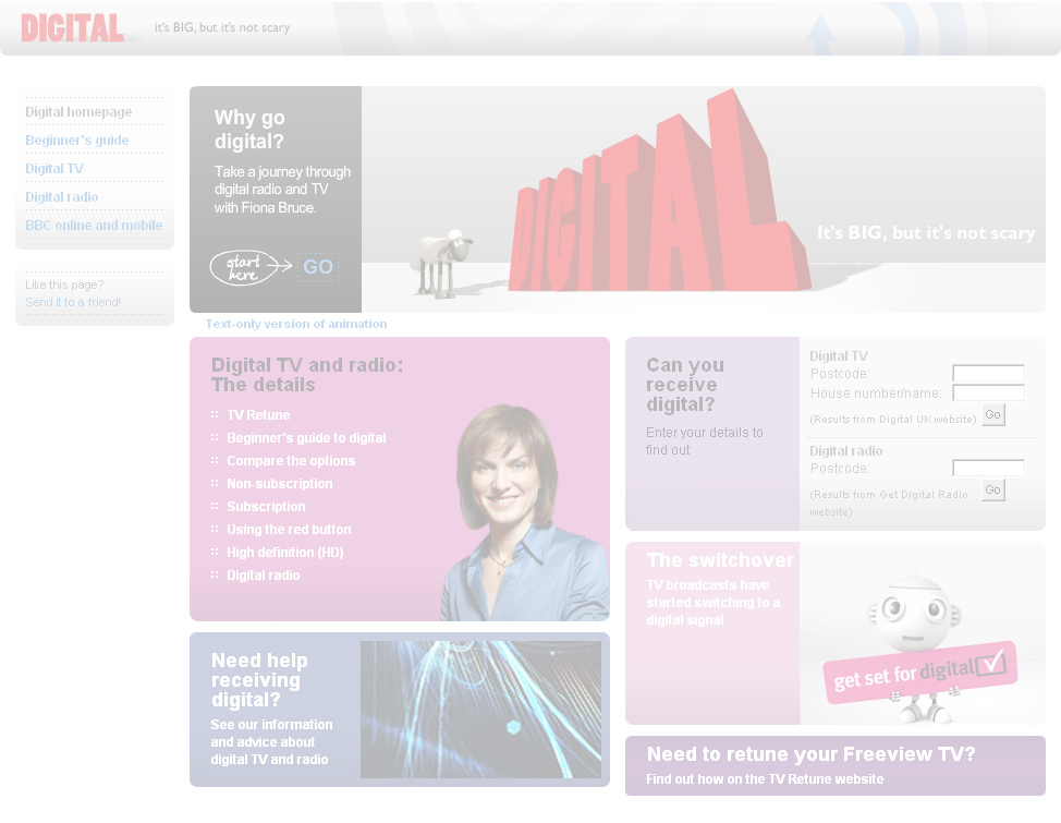 Digital homepage