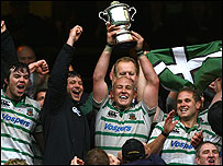 Devon lift the Bill Beaumont Cup
