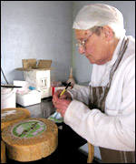 Diana Smart with her Double Gloucester cheese