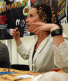 Kate Rusby in signing tent