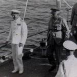 The Duke of Gloucester aboard HMS Queen Elizabeth