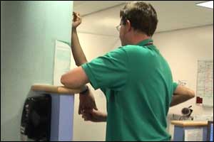 A&E department in a hospital