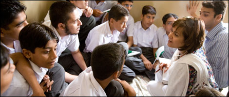 Satnam in a Pakistan School
