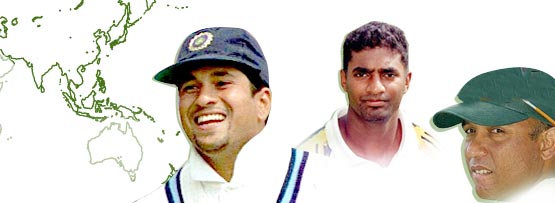 Sachin Tendulkar, Muttiah Muralitharan & Khaled Mahmud