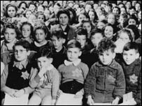 Children in an internment camp