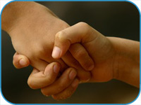 Shaking hands