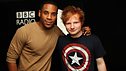 Ed Sheeran in the studio