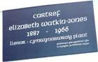 Carreg Elizabeth Watkin Jones 