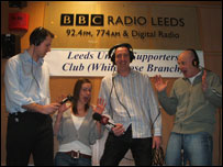 Leeds United Unplugged team