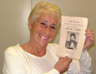 Pam Knight holding a programme for the show 'Kind Lady', featuring her mother Elizabeth (Bobby) Nabarro acting under her stage name Darlene Marten