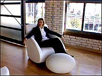 ulia relaxing in the penthouse