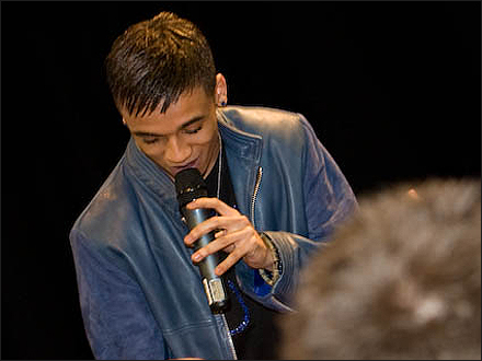 X Factor finalists JLS come to Peterborough, led by former city boy Aston Merrygold who took them to Jack Hunt School his old school.