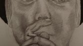 Man smoking cigarette...