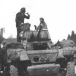 Platoon liberating the village of Ootmarsum in 1945