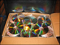 Hundreds of unsold CDs from the North East