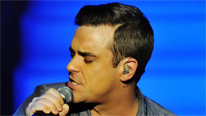 Former Take That member and singer-songwriter Robbie Williams