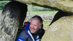 Derek in a burial chamber near Rowen