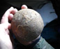 A cannonball made of Wealden iron