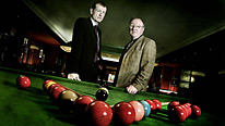 Steve Davis and Dennis Taylor are at Wembley Arena for the 37th Masters tournament