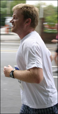 Brady Haran running
