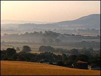 Firle Beacon from Mount Caburn, East Sussex