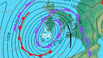 A Met Office weather chart showing isobars