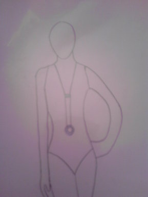 White swimming costume