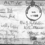 A postcard from Sicily dated 3rd September 1943 A postcard from Sicily dated 3rd September 1943