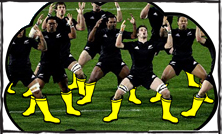 rugby players in yellow wellington boots