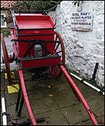 Old fire engine at Filey Museum