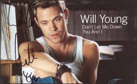 Pop Idol Will Young's signed CD 