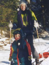 Imogene on skis