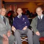 George, Fred and Mick pictured at the Royal British Legion, Bury St Edmunds.