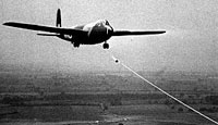 An RAF glider pilot in training over England for the eventual airborne invasion of Western Europe