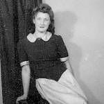 Audrey at the photographers in Rotherham, South Yorkshire. Late 1944 Audrey at the photographers in Rotherham, South Yorkshire. Late 1944