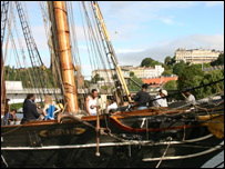 The Amistad moored in Bristol