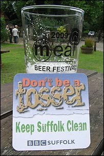 Don't be a Tosser 2 beer mat
